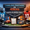 Carolina Panthers vs 49ers Match Player Stats